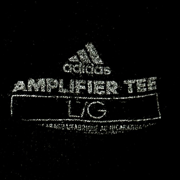 Adidas Men's Tee in Black with White Large Logo - Picture 4 of 4
